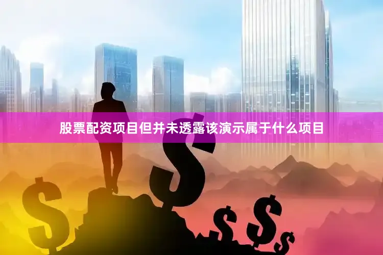 股票配资项目但并未透露该演示属于什么项目